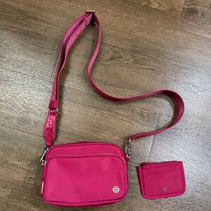 Pink Crossbody Bag Set